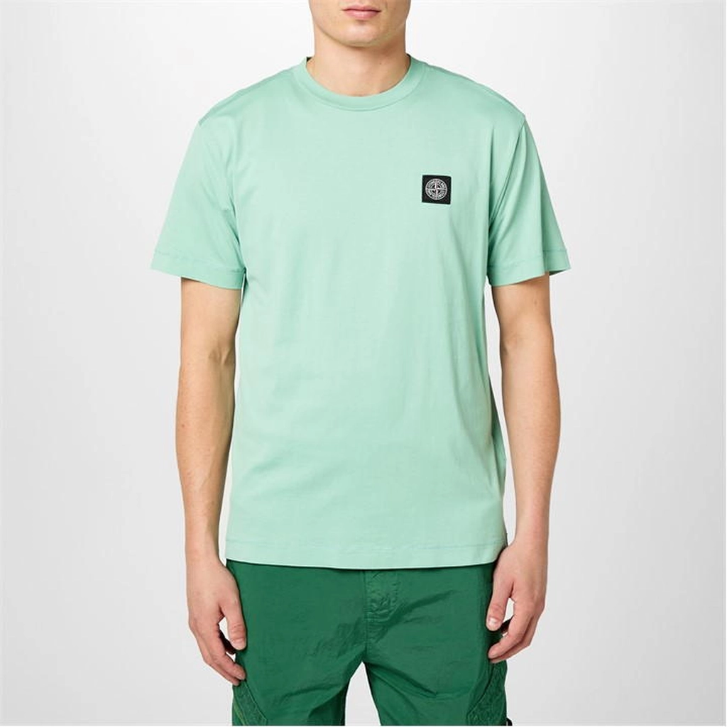 Stone Island Patch Logo t Shirt - Green
